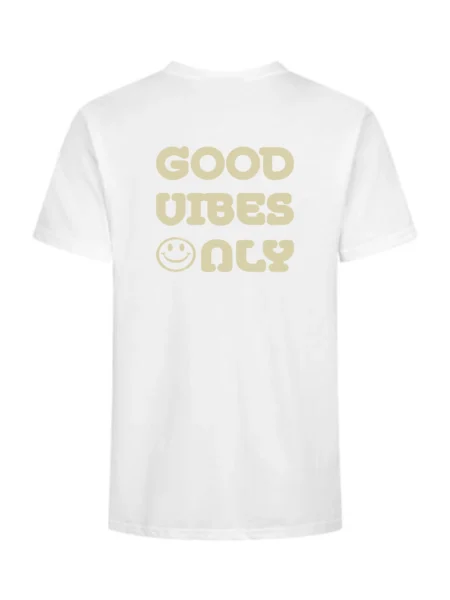 T-Shirt "Good Vibes Only" weiß – ALP-EDITION